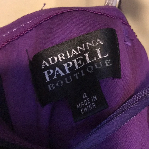 Purple Ombré Evening Gown - Picture 5 of 8